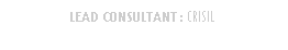 Rounded Rectangle: LEAD CONSULTANT : CRISIL